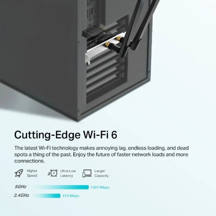 TP-Link Archer TX20E Adaptador PCIe AX1800 Wi-Fi 6 y Bluetooth 5.2 TP-Link Archer TX20E Adaptador PCIe AX1800 Wi-Fi 6 y Bluetooth 5.2
